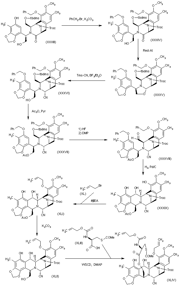 【药物名称】trabectedin, ecteinascidin 743, nsc