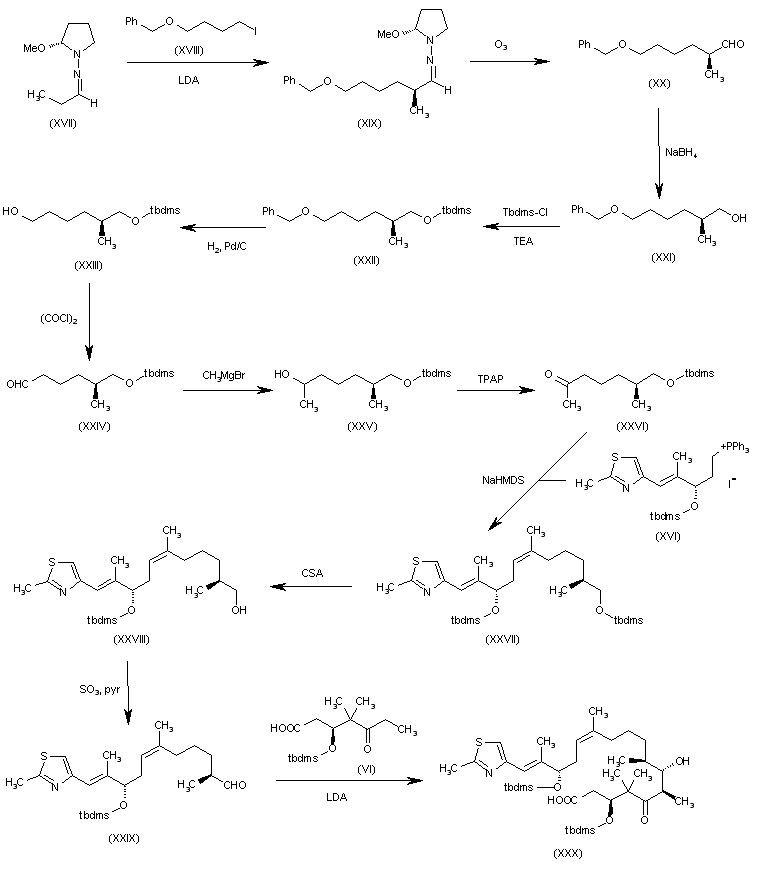 carboxylic acid ethyl ester (vii) with dibal in dichloromethane